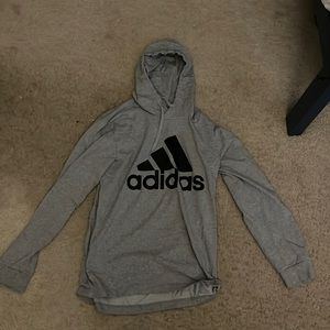 Gray adidas hoodie